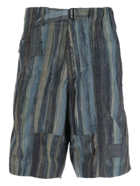 Paul Smith belted striped shorts