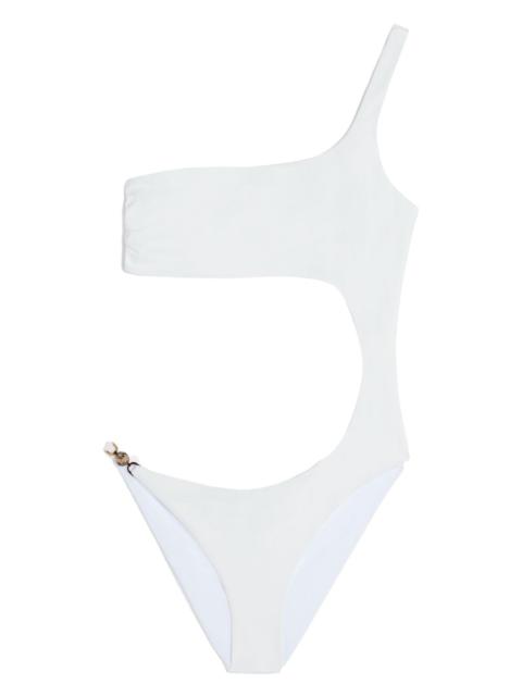 VERSACE Medusa-plaque cut-out swimsuit