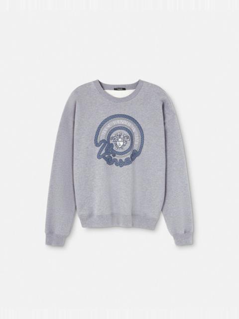 Embroidered Nautical Medusa Sweatshirt