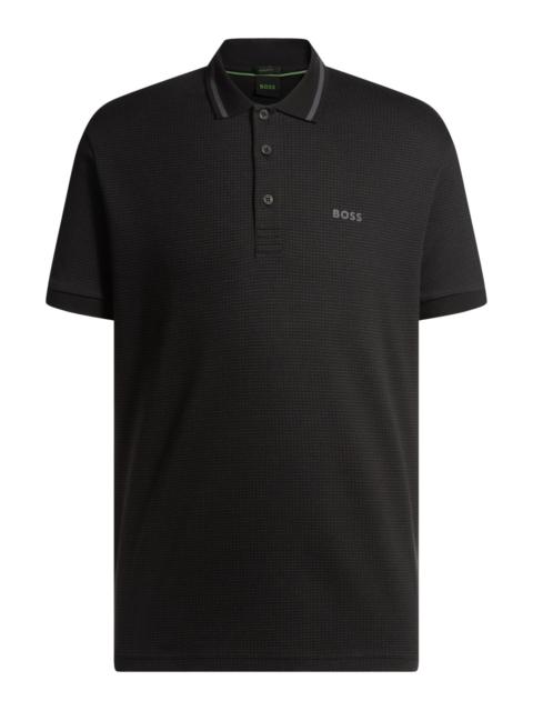 BOSS PADDY POLO SHIRT IN COTTON JACQUARD