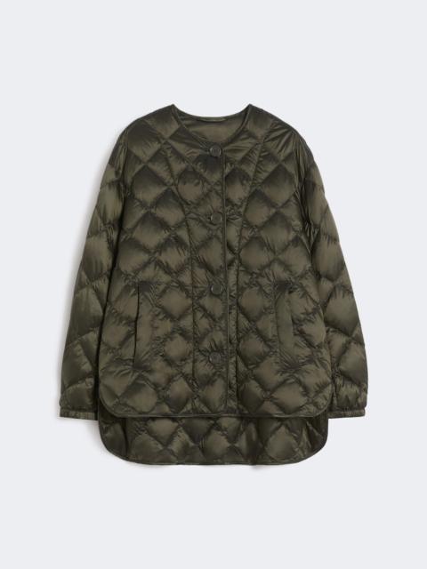Max Mara Water-repellent quilted canvas down jacket - DARK GREEN