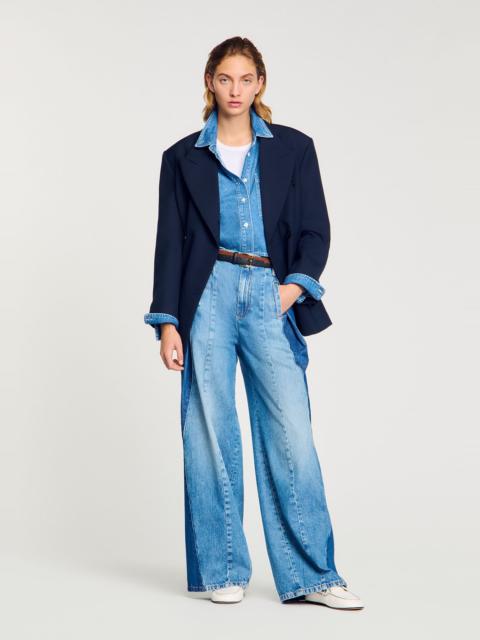 Sandro JEANS WITH CONTRASTING PANELS
