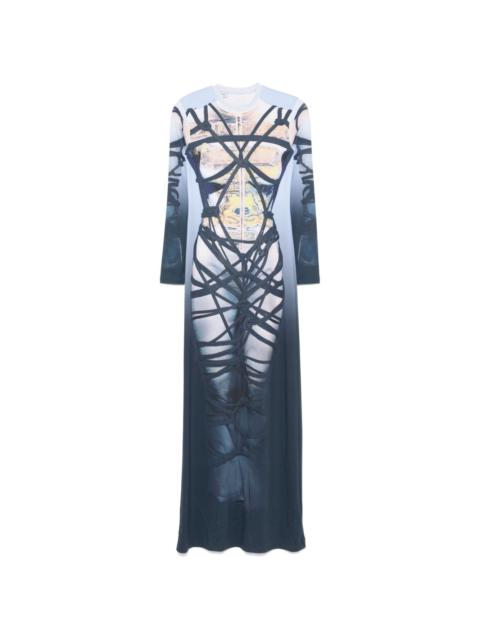Y/Project trompe l'oeil-print maxi dress