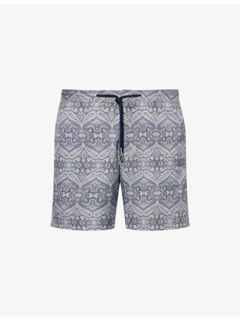 ORLEBAR BROWN Bulldog Drawcord Printed Swim Shorts