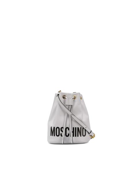 Moschino logo bucket bag