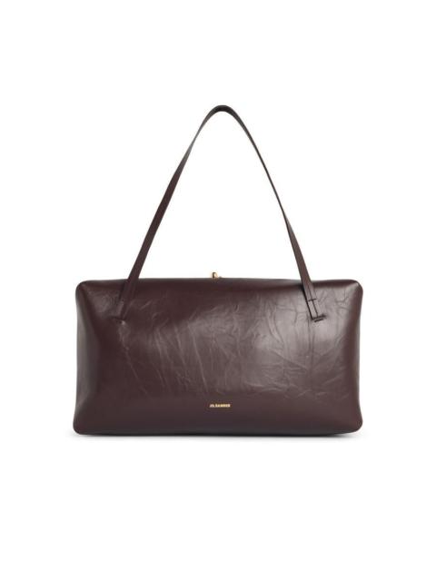 Jil Sander Large 'Goji Pillow' Brown Leather Bag