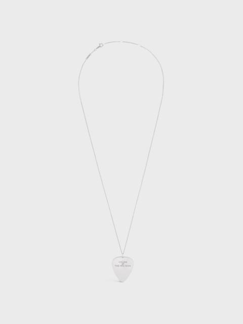 CELINE Celine At the Wiltern Mediator Necklace in Brass with Rhodium finish