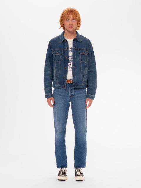 Nudie Jeans Danny Greasy Denim Jacket Mid Blue