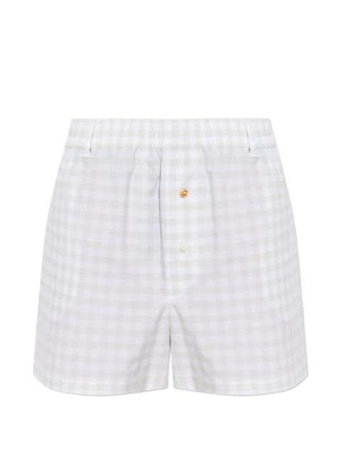 Moschino gingham-pattern shorts