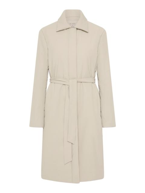 Padded Nylon-Cotton Coat off-white