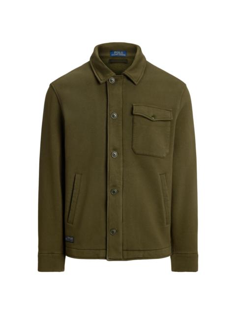 Polo Ralph Lauren Men's Fleece Button-Front Shirt Jacket - Company Olive