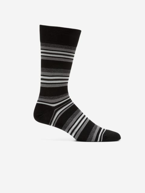 COLE HAAN Men's Striped Dress Crew Socks