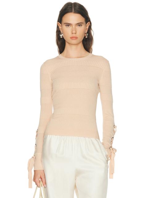 AKNVAS Jean Striped Top