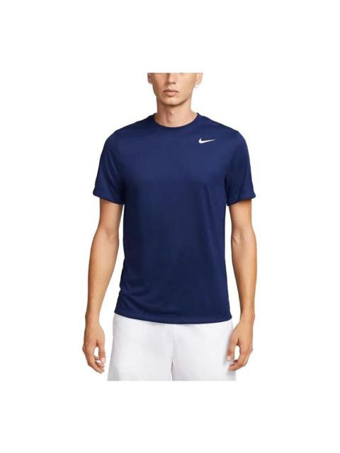 Nike Dri-fit Academy Short Sleeve Football Tops 'Blue' DX0989-492