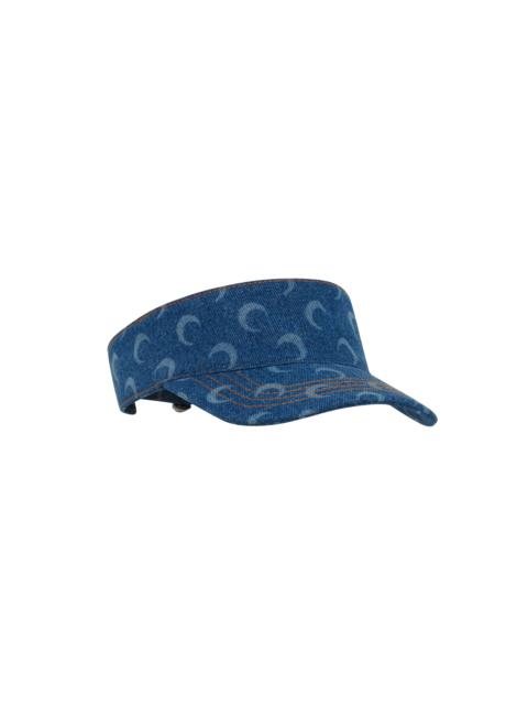 Marine Serre Moon Laser Denim Visor