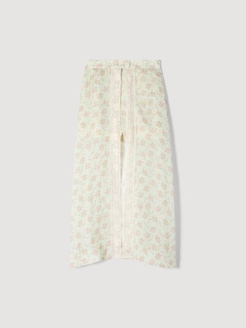 Sandro FLORAL PRINT MAXI SKORT