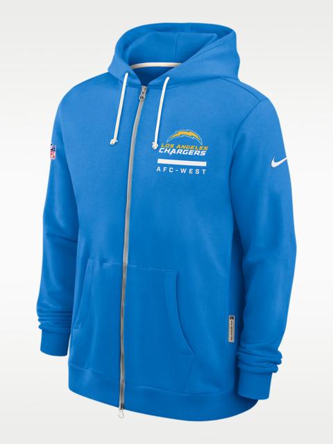 Nike Los Angeles Chargers Utility Player Sideline Men's Nike Dri-FIT NFL Full-Zip Hoodie