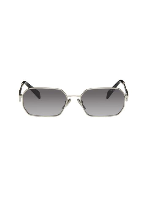 Prada Silver Triangle Logo Sunglasses