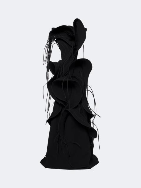 MATICEVSKI Furiosa fringed appliqué gown
