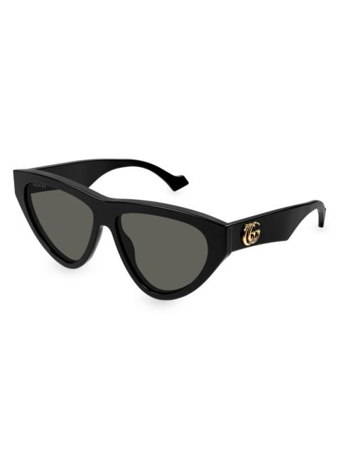 GUCCI Women's Generation 58MM Cat-Eye Sunglasses - Black