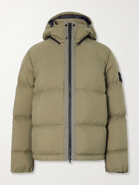 Stone Island Padded Quilted CORDURA® Ripstop Hooded Down Jacket