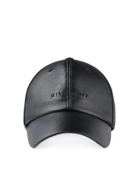 Givenchy EMBROIDERED LEATHER CAP