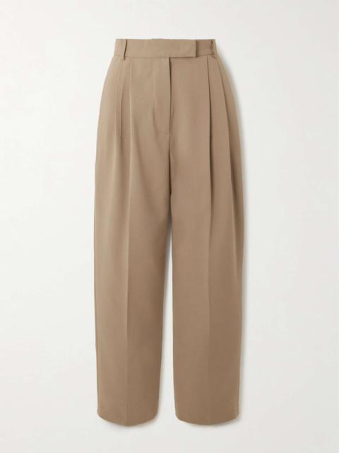 The Frankie Shop Bea pleated crepe tapered-leg pants