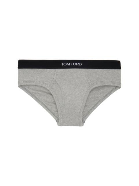 TOM FORD Gray Cotton Briefs