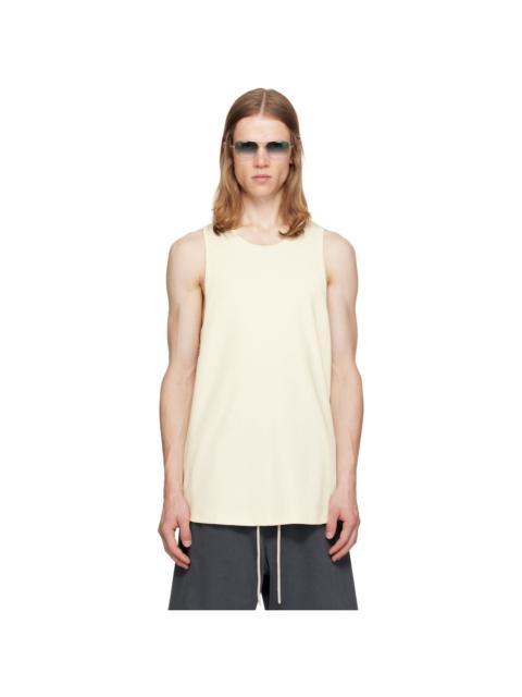 ESSENTIALS Off-White Ribbed Essential Tank Top