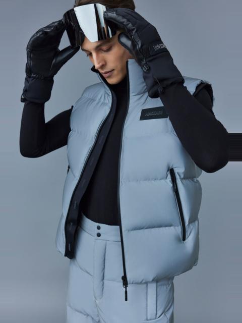 MACKAGE HUGH-RF Down vest with removable hood and reflective shell