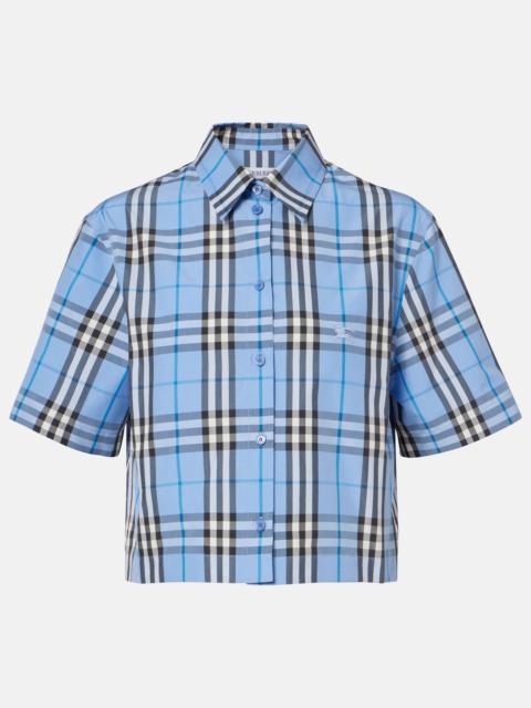 Burberry Burberry Check cotton poplin shirt