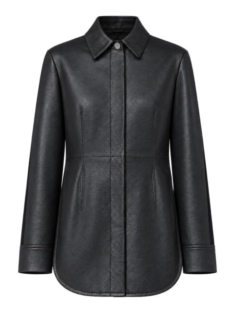 Sportmax LONG LEATHER COCCOLE SHIRT