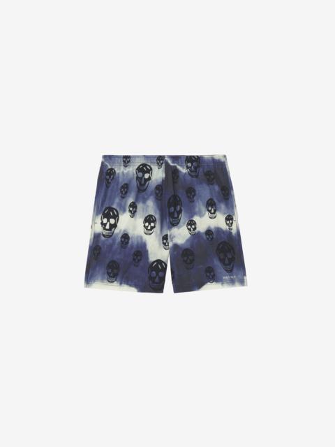 Alexander McQueen Tie-Dye Skull Swim Shorts