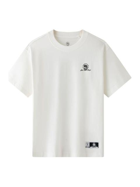 Li-Ning Li-Ning BadFive Live With Hoops Graphic T-shirt 'White' AHST281-1