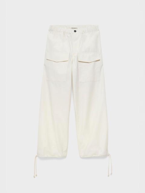 JW Anderson WOMENS PARACHUTE TRACK PANTS IN IVORY