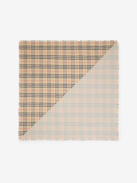 Burberry Check Wool Silk Scarf
