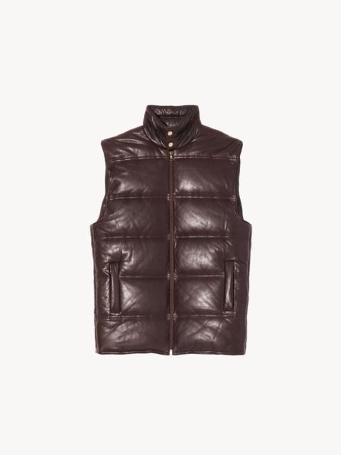 NILI LOTAN CORMAC LEATHER VEST