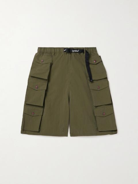 Kapital Cotton and Nylon-Blend Ripstop Drawstring Cargo Shorts