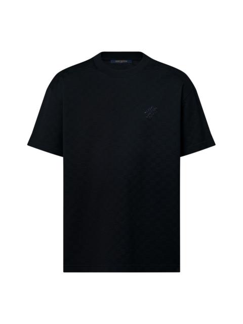 LOUIS VUITTON Damier Cotton Pique T-Shirt 'Black' 1AFRAL