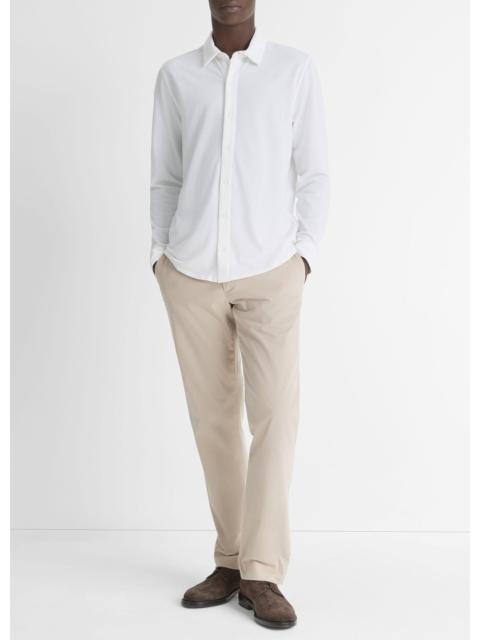 Vince Cotton Piqué Button-Front Shirt
