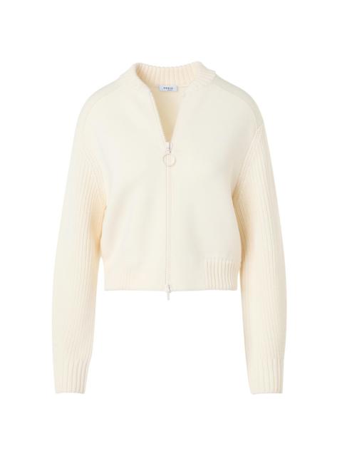 AKRIS Women's Multi Milano Knit Bomber Jacket - Ivory