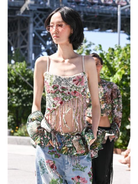PatBO ROSALIE JEWERLY EMBROIDERED TOP (RUNWAY)