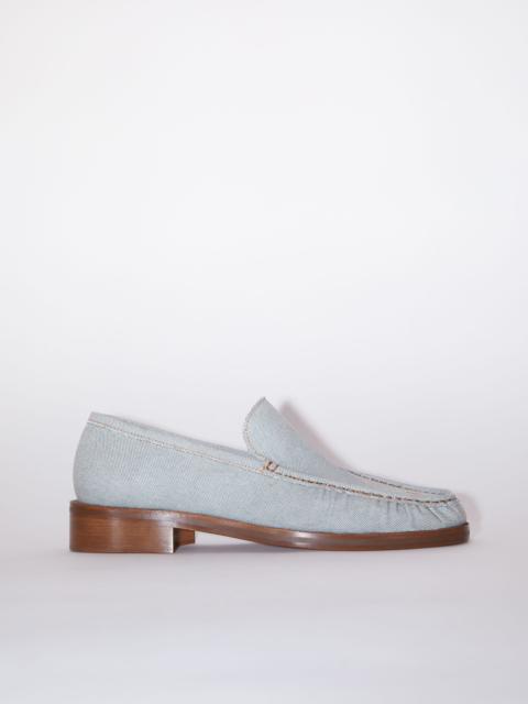 Acne Studios Leather loafers - Faded blue