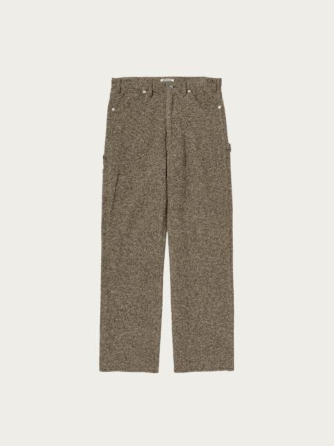 AURALEE Homespun Tweed Painter Pants - Brown