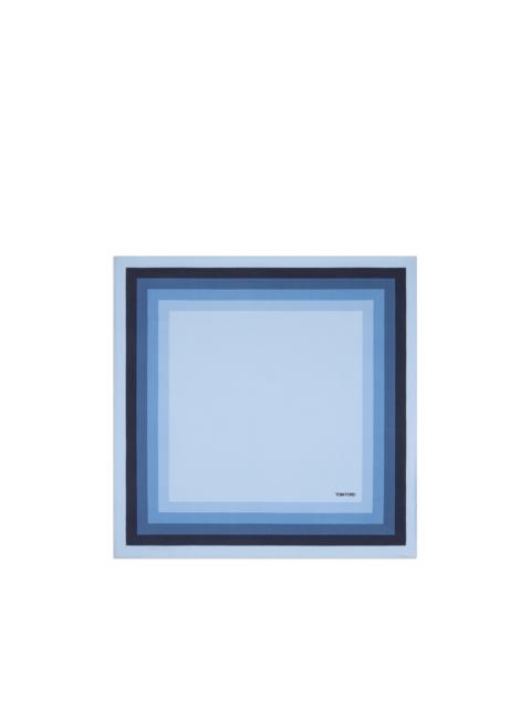TOM FORD GEOMETRIC SILK POCKET SQUARE