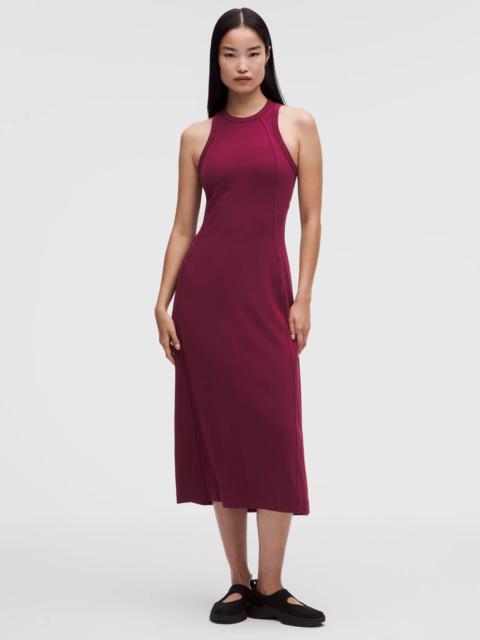 lululemon Tech Ribbed Fit-and-Flare Midi Dress