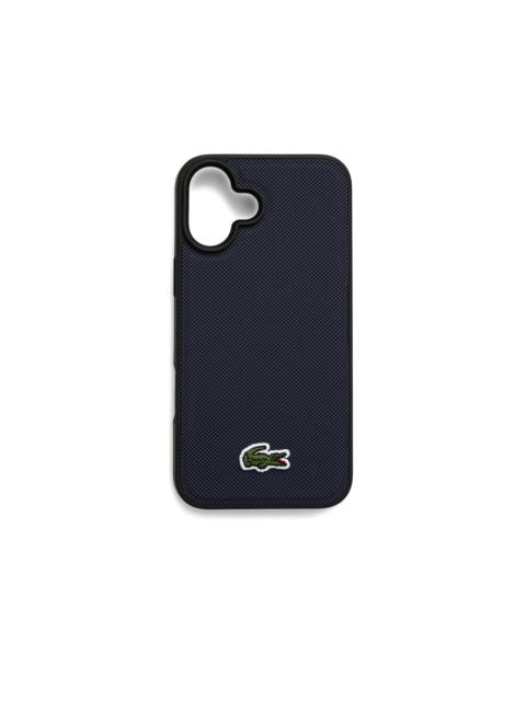 LACOSTE textured logo iPhone 16 Plus phone case