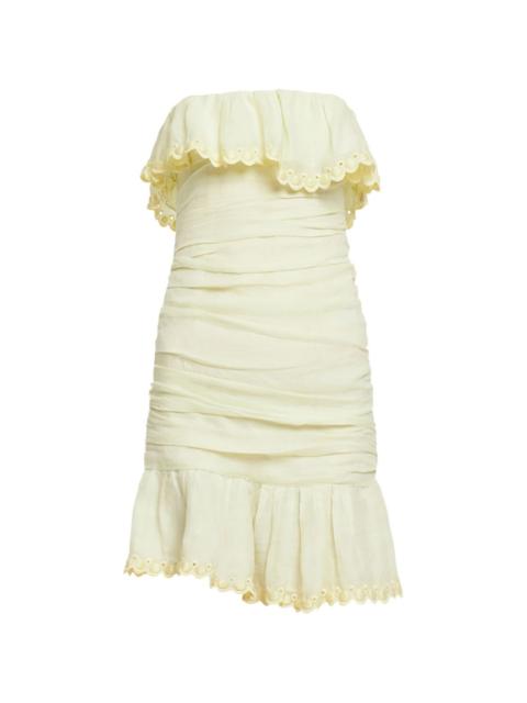 Isabel Marant strapless ruffled mini dress