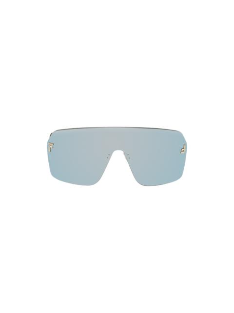Gold Fendi First Crystal Sunglasses