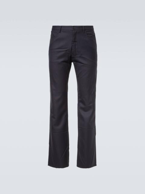 BALENCIAGA Pinstripe wool straight pants